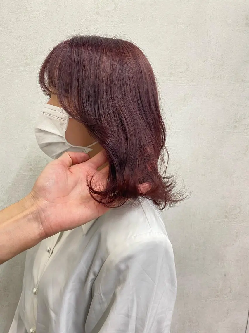 セミロング メンズ縮毛矯正 ニュアンスパーマのヘアスタイル