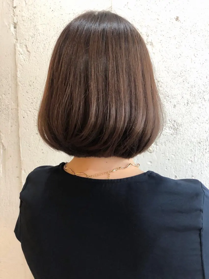 ミディアム カラー ボブ カット ヘアカラー ふくだ りさ【ciAo!】のヘアスタイル