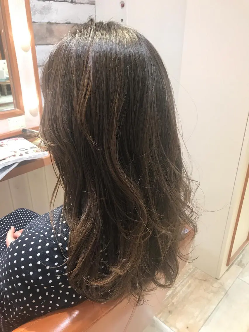 ロング パーマ 清水 ちひろ ✄トップスタイリストのヘアスタイル