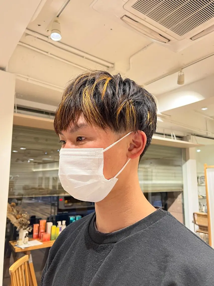 ショート カラー メンズ リナ✮レイヤーカット モデル様✮募集中のヘアスタイル