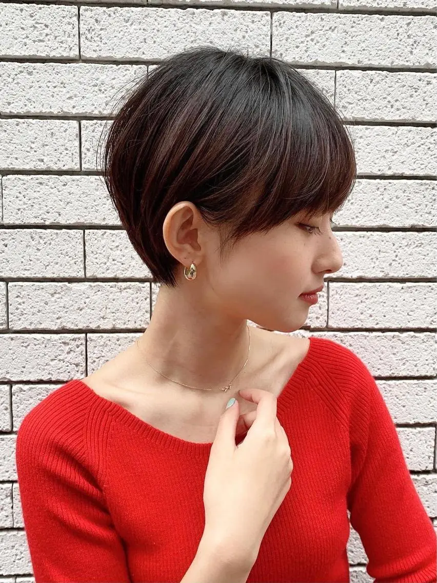 ミディアム カット ヘアカラー トリートメント 🇰🇷韓国レイヤー 錦糸町【北山謙三】のヘアスタイル