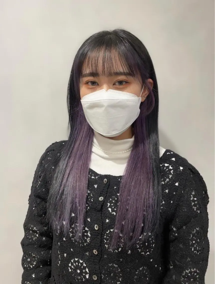 ロング ヘアカラー トリートメント ❤︎︎韓国ヘア❤︎︎ 𝑺𝒉𝒊𝒉𝒐のヘアスタイル