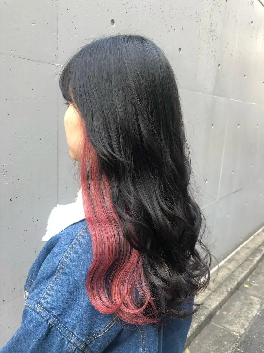 ロング カラー シールエクステ バレイヤージュ ダブルカラー グラデーションカラー ハイライトカラー ヘアカラー エクステ 🧡艶髪/エクステ 🫧🧡YUKI❄️のヘアスタイル