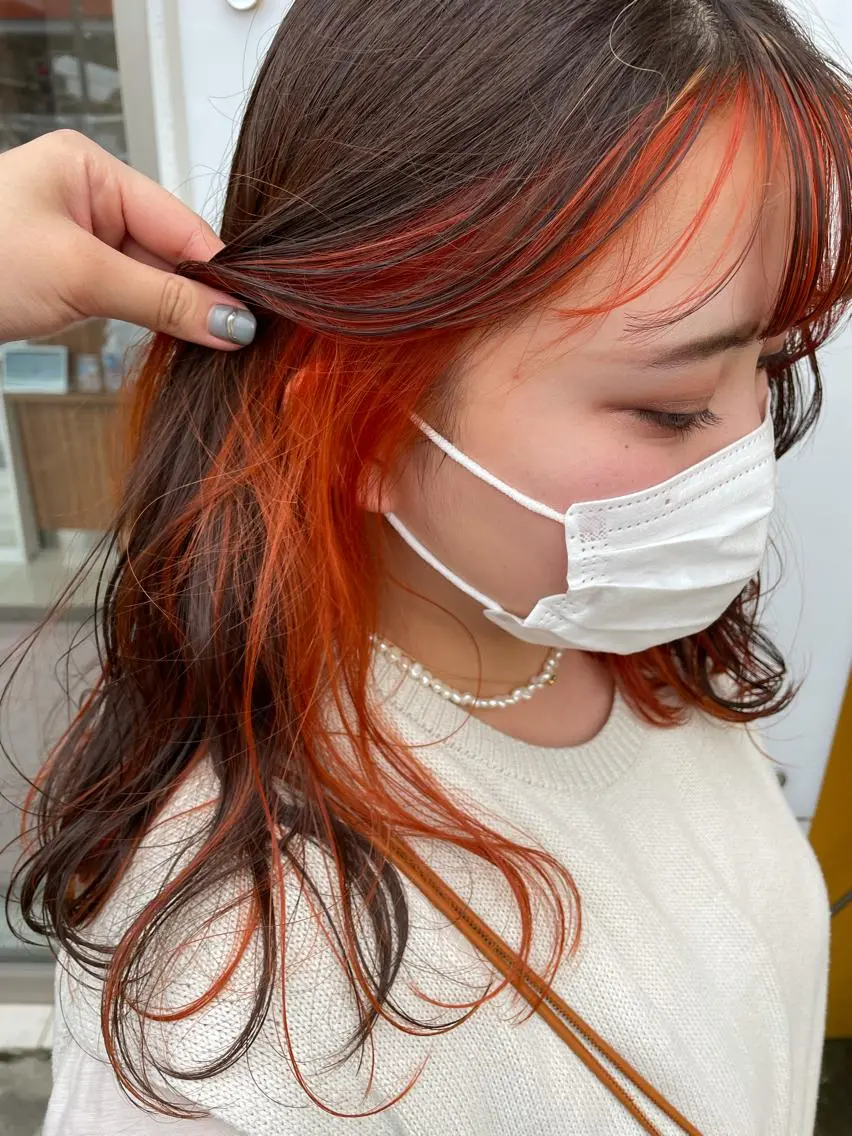 セミロング カラー ☪︎⋆ hair & eye yuka˚✩のマツエク・マツパデザイン