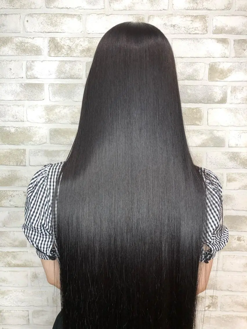 セミロング ヘアアレンジ 髪質改善 トッチ 艶髪髪質改善のヘアスタイル