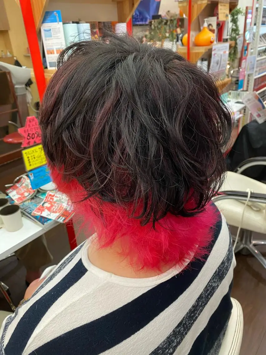 メンズ メンズハイライト ゆぴ☾‪/推しカラー /ハイトーンのヘアスタイル