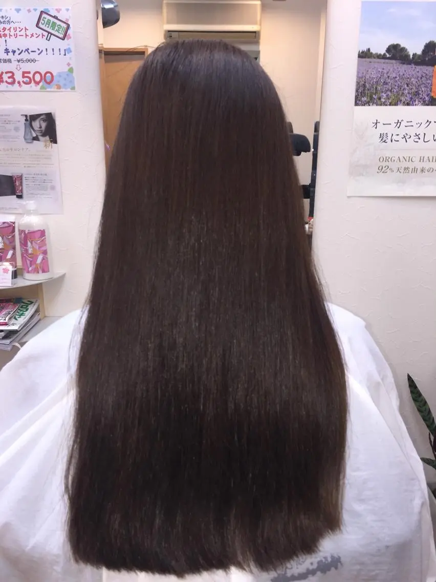 ロング カラー 縮毛矯正モデル募集中 美容室HATSUのヘアスタイル