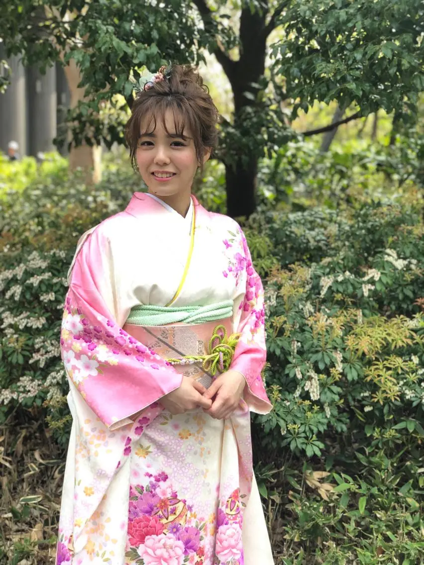セミロング ヘアアレンジ 成人式 Primus ﾌﾟﾘﾑｽのマツエク・マツパデザイン