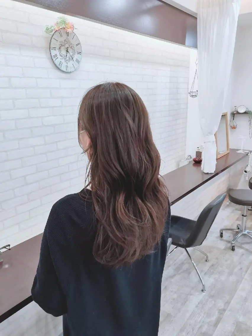 セミロング ツヤ髪ケアカラー✨ 中谷良成のヘアスタイル