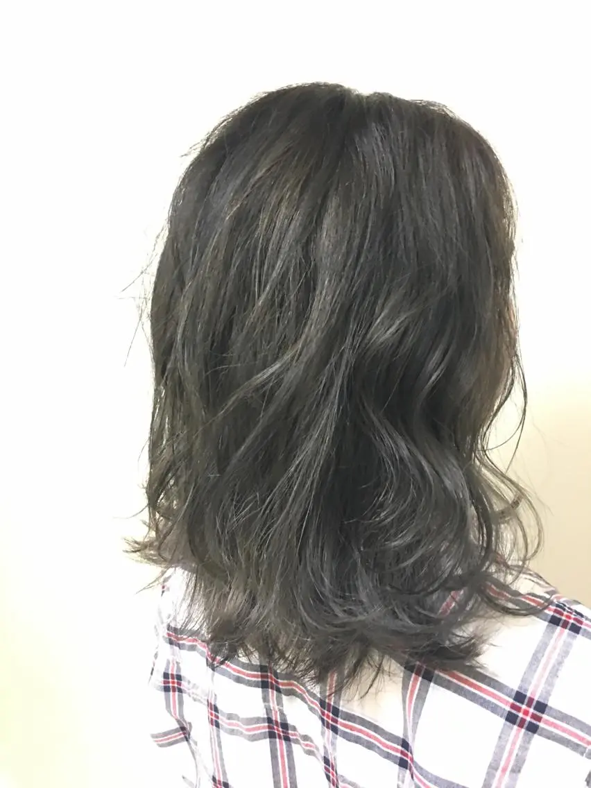 ミディアム カラー パーマ ヘアアレンジ メンズ キッズ ネイル マツエク・マツパ 綺麗な髪質にしたい方 限定🌈清水　祥のヘアスタイル