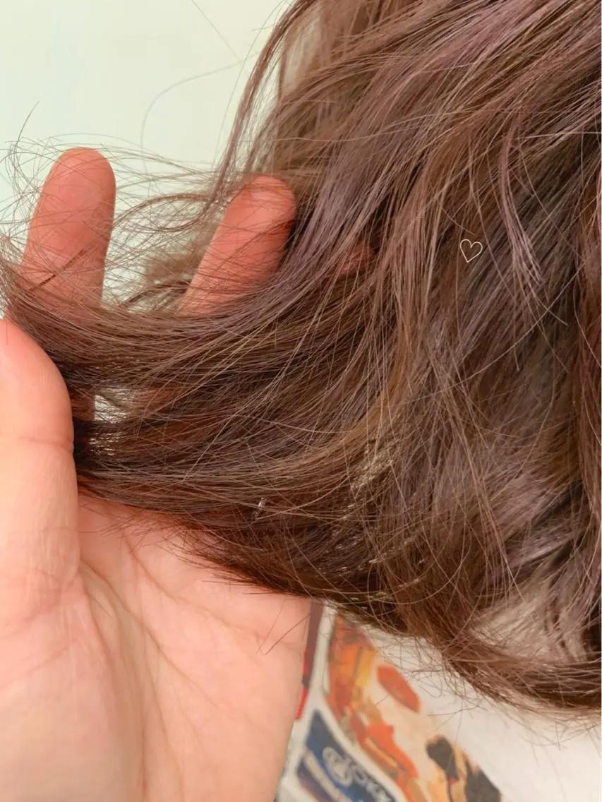 セミロング カラー ベージュカラー ブリーチ ピンクカラー ピンクベージュ ✨カラー支持No.1 🧸ワキ カナコ🧸のヘアスタイル