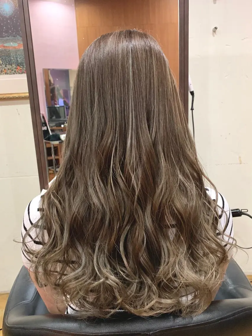 ロング カラー 韓国レイヤーカット★ 小林大樹のヘアスタイル