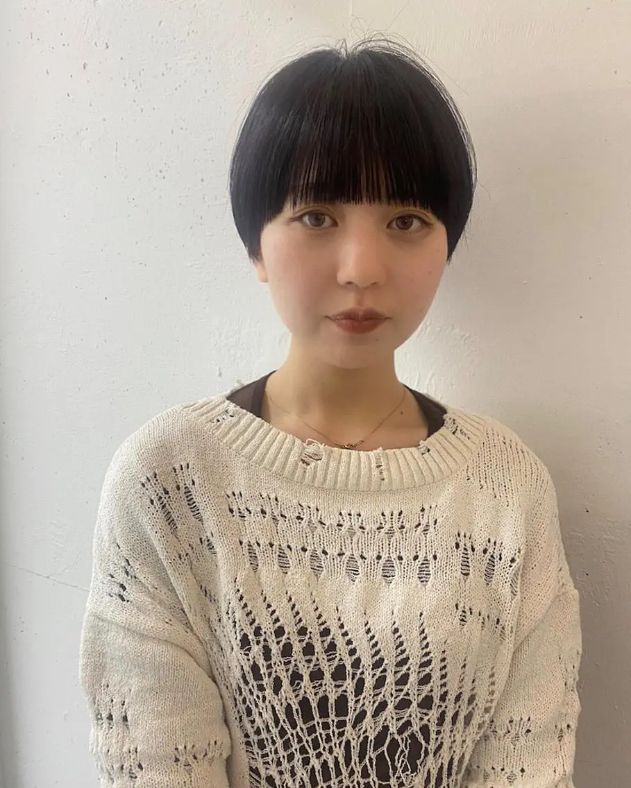 ショート ショートヘア 大石 沙季のヘアスタイル