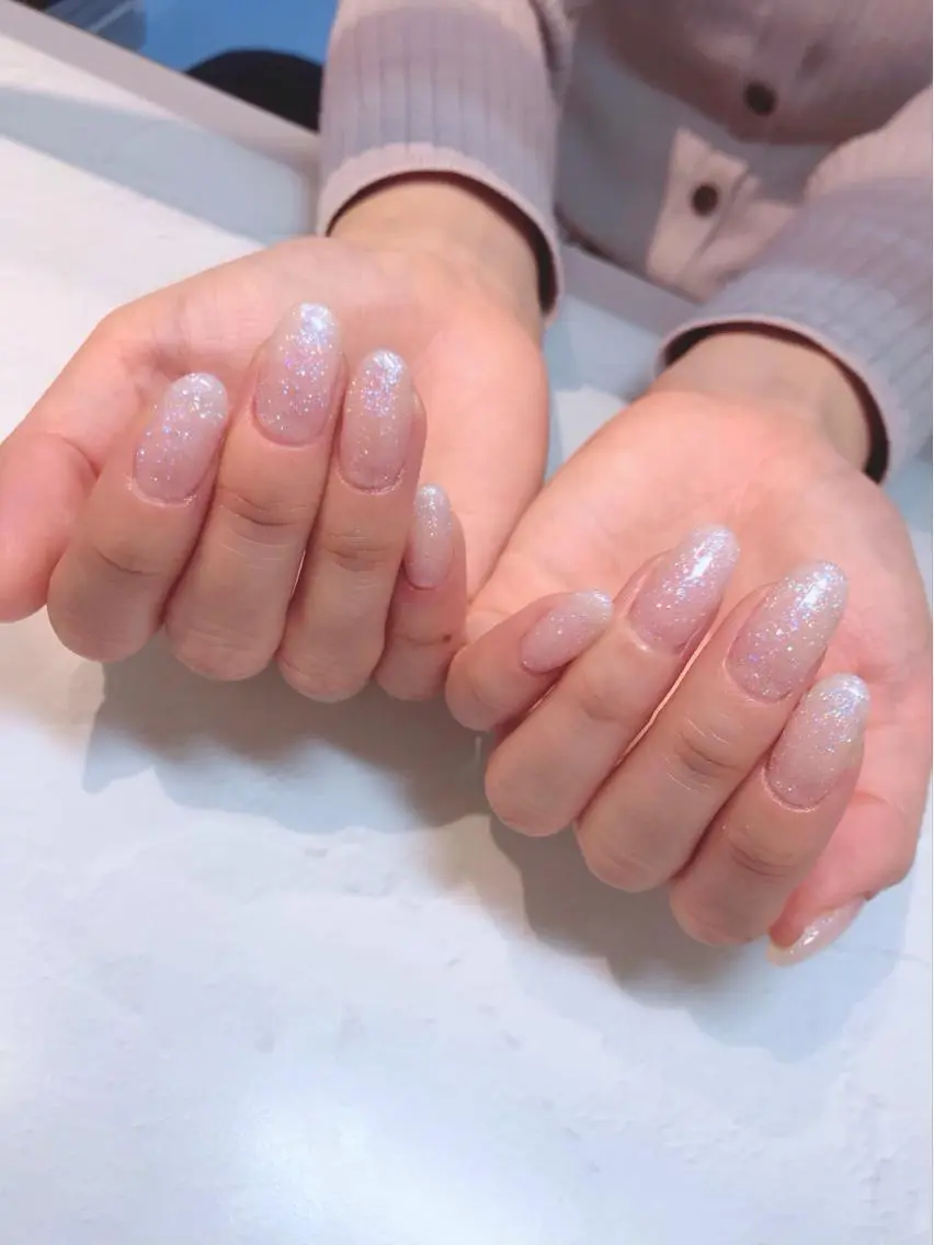 ネイル ラメ(グリッター) ハンドネイル Baden Nail ﾊﾞ-ﾃﾞﾝ ﾈｲﾙのネイルデザイン