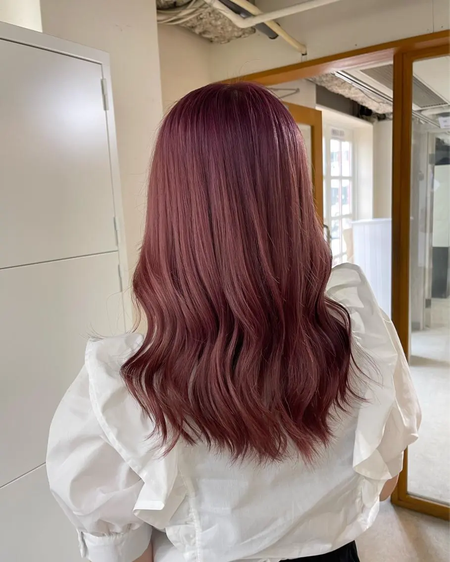 セミロング カラー ヘアカラー トリートメント ハナ💎中韓/艶髪 ハイトーン/エクステのマツエク・マツパデザイン