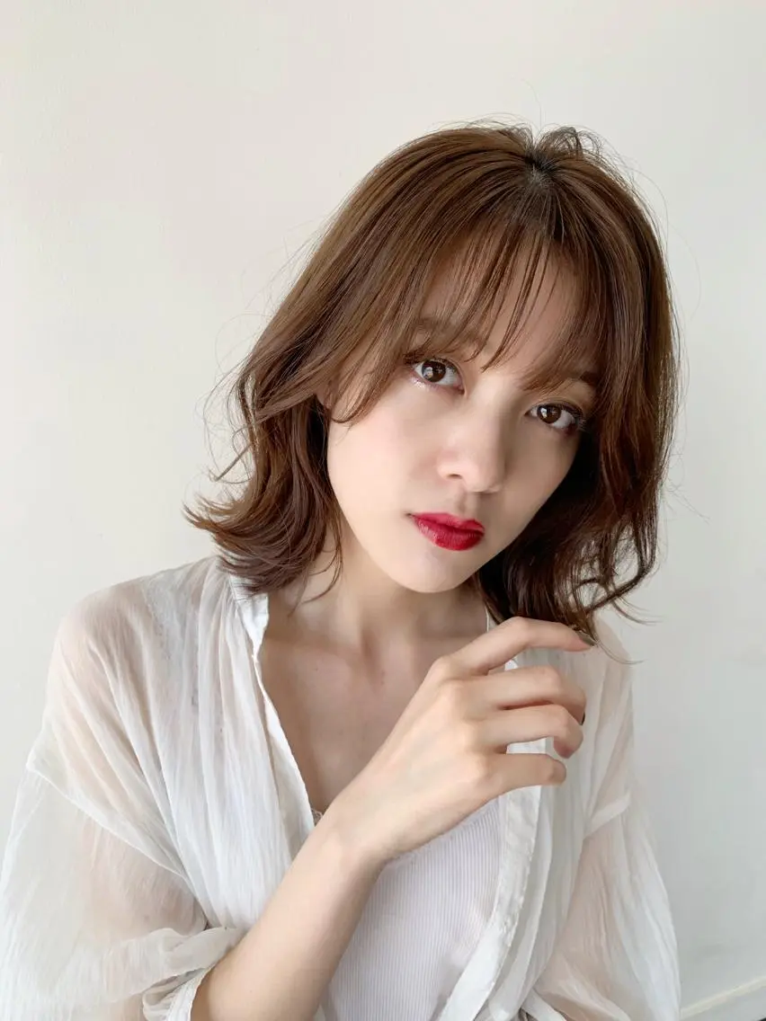 ミディアム 髪質改善×艶カラー 🌼Haru🌼のヘアスタイル