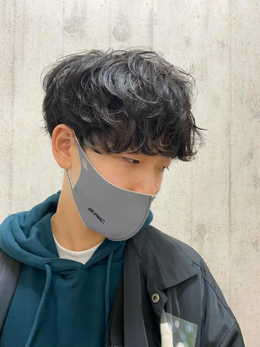 ショート パーマ メンズ 【メンズ特化】 茅野　洋介のヘアスタイル