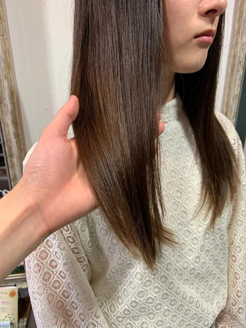 ミディアム カラー ベージュカラー ブラウンカラー カット ヘアカラー トリートメント 💛丁寧さNo.🥇 🧸片山智裕💛のヘアスタイル