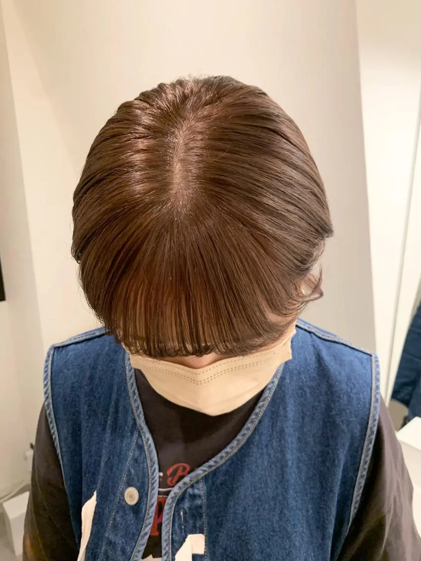 ショート カラー ベージュカラー ヘアカラー 落合希 Olivebeigeのヘアスタイル
