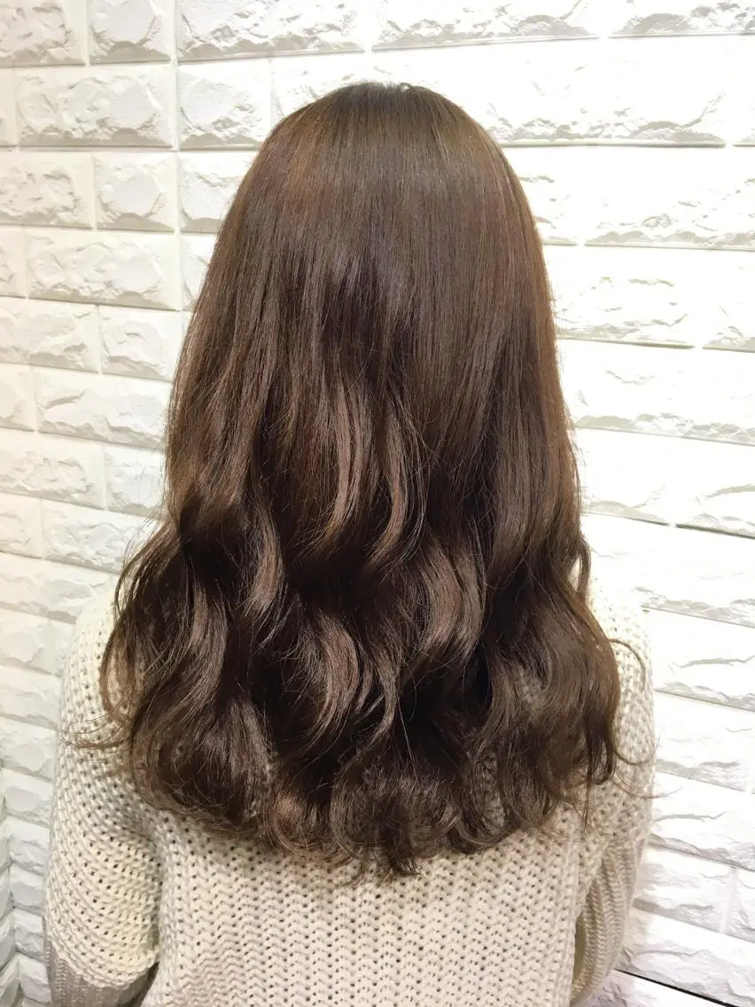 ミディアム カラー ブラウンカラー ヘアカラー IwAsh大和駅前店 河野亜里香のヘアスタイル
