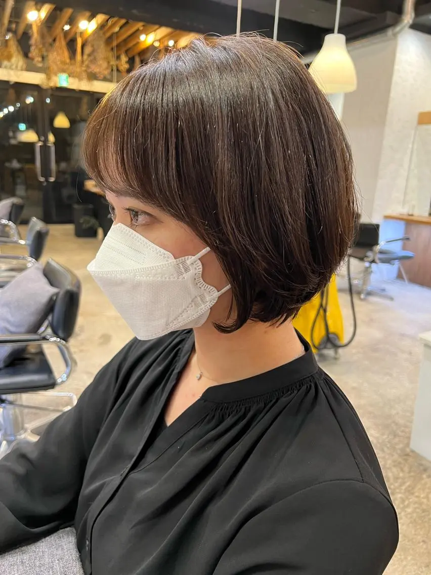 ショート カラー 骨格診断🍃ショート /ショートボブ✨岡元のヘアスタイル