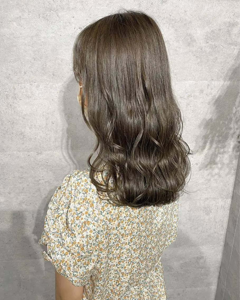 ミディアム カラー カット ヘアカラー トリートメント ヘッドスパ ヘアセット YU-KA ✂︎Rico.のヘアスタイル