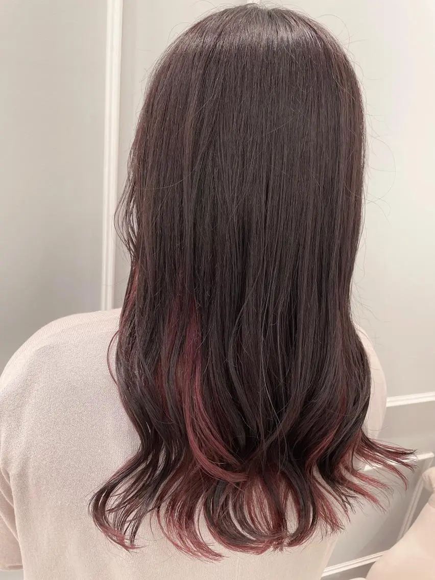 ロング カラー インナーカラー カット ヘアカラー トリートメント 🦖鶴岡 香純🦖のヘアスタイル