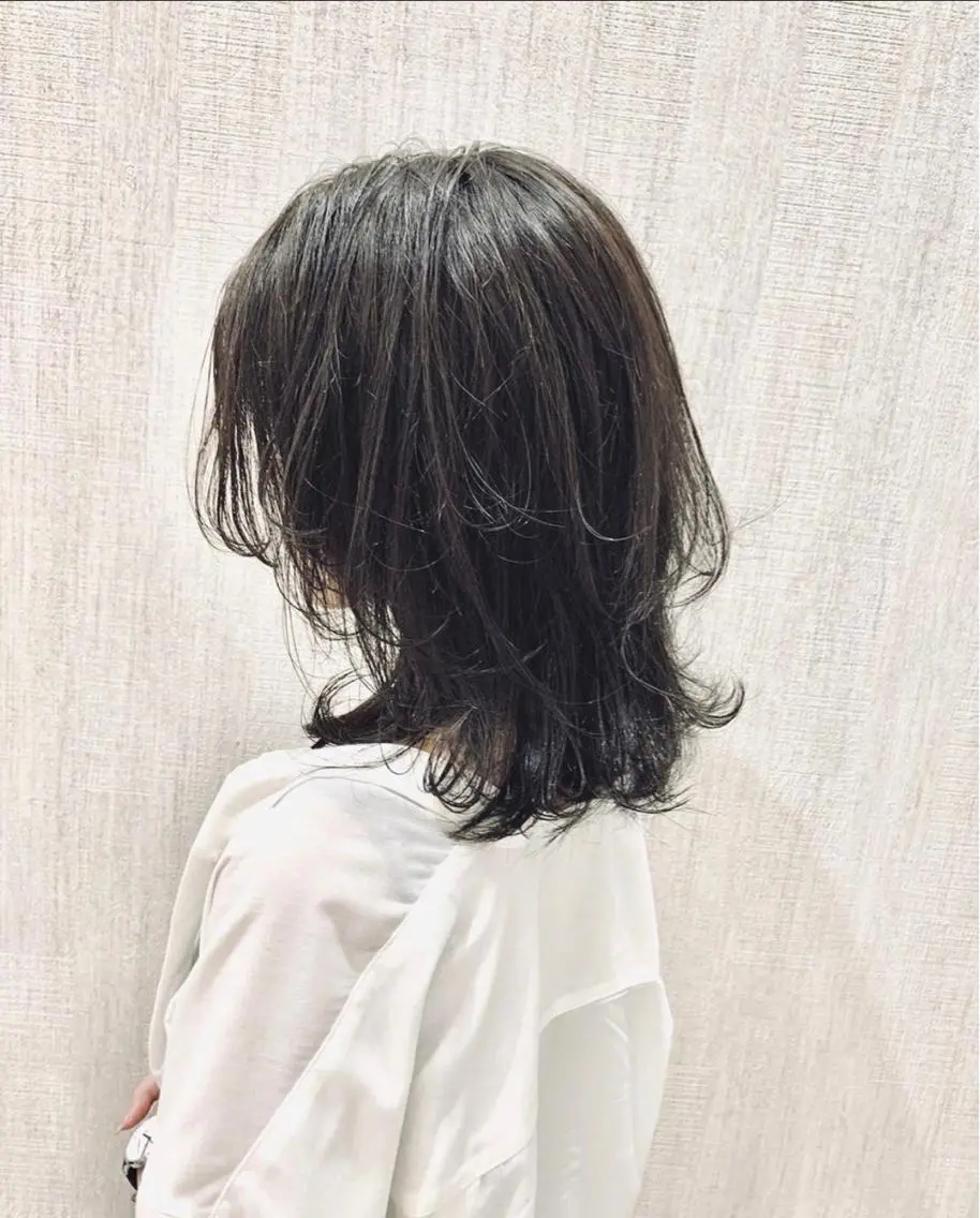 セミロング カット 店長✨レイヤー✖️ 髪質改善✖️韓国ヘアのヘアスタイル