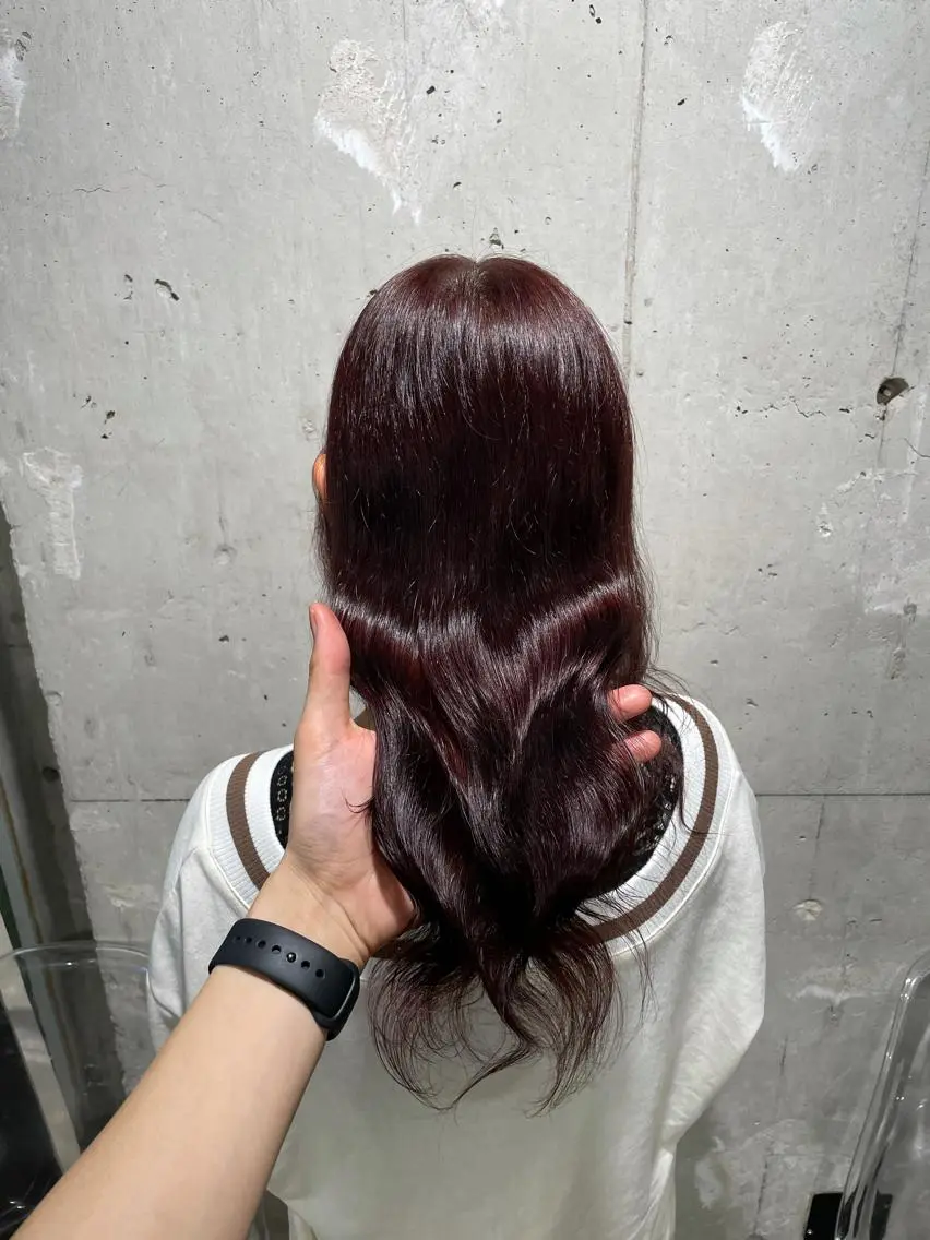 セミロング カラー ヘアカラー トリートメント ヘッドスパ ヘアセット ベージュカラー💖 やすひろのヘアスタイル