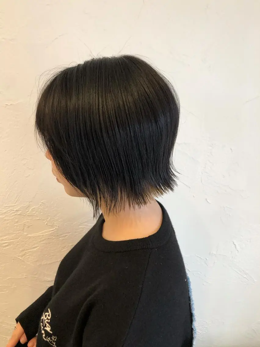 ショート カラー 切りっぱなしボブ インナーカラー ボブ WILLOW京橋 小玉泰基のヘアスタイル