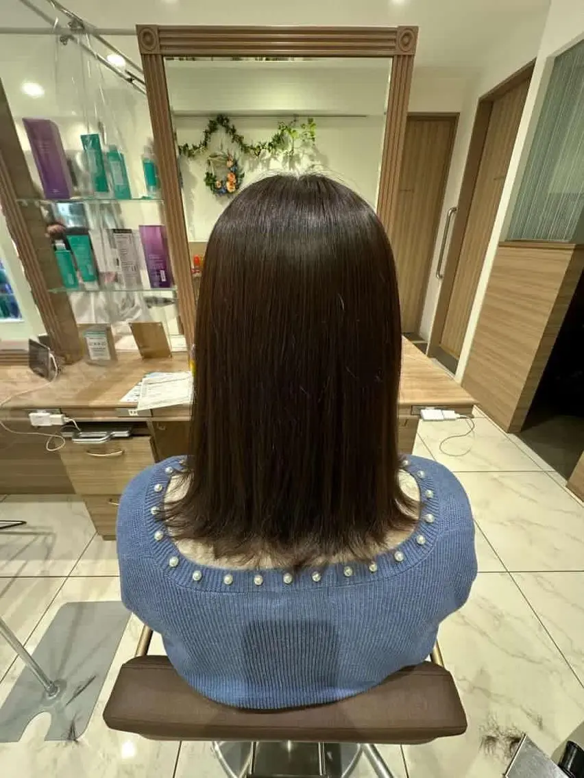 セミロング カラー 小平 悠人のヘアスタイル
