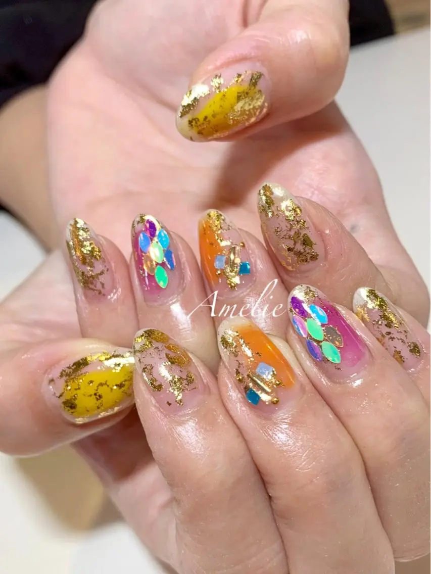 ネイル クリアネイル ハンドネイル yo koのネイルデザイン