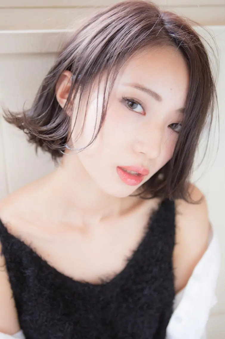 ミディアム カラー パーマ ヘアアレンジ メンズ キッズ ネイル マツエク・マツパ 【西八王子】Siq ●FM●オーナーのヘアスタイル