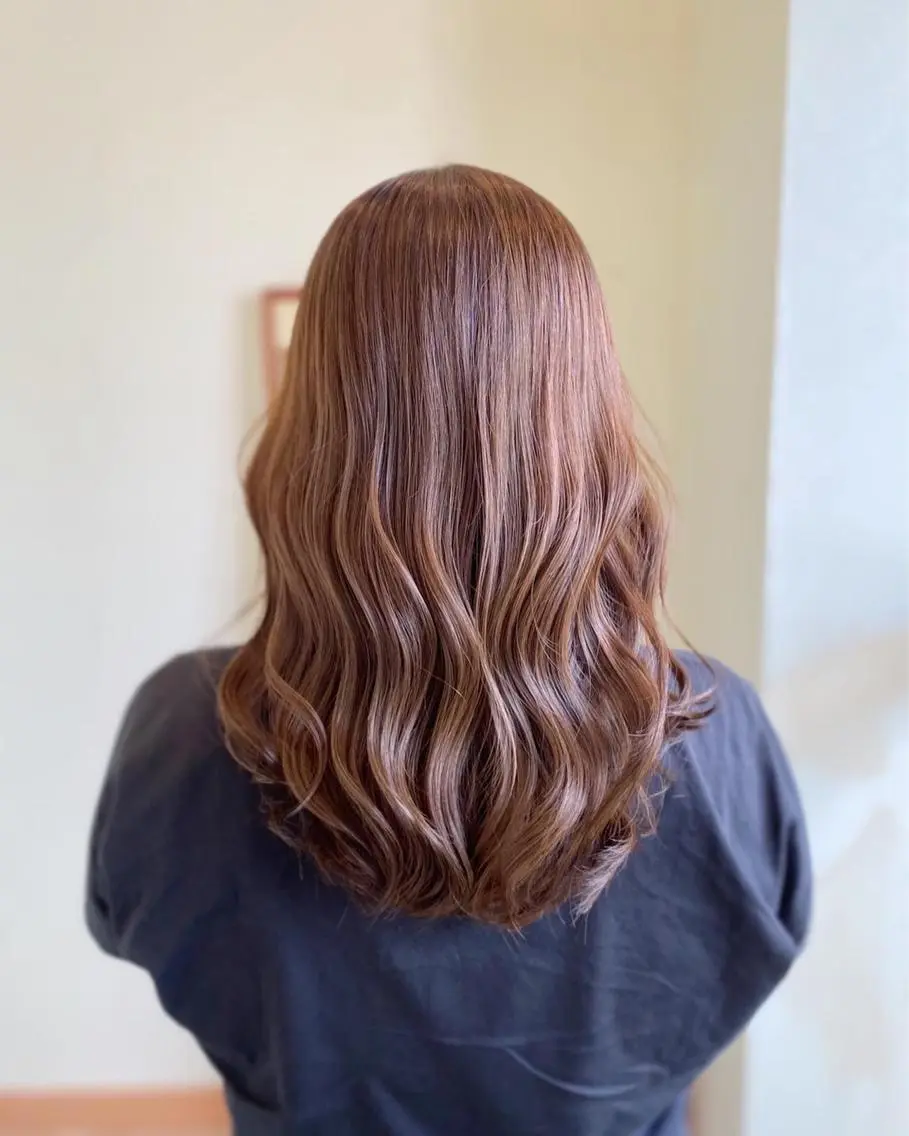 カラー ブラウンカラー グレージュ ヘアカラー トリートメント NUMBER 天王寺YUYAのヘアスタイル