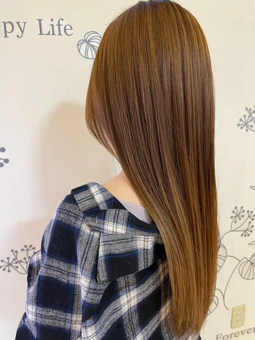 ロング 縮毛矯正 トリートメント 梶谷 和希のヘアスタイル