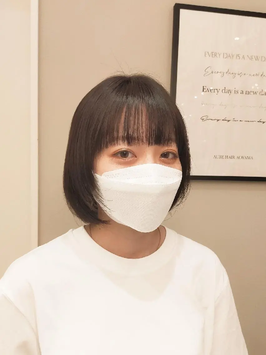 ショート 縮毛矯正 ワイドバング 🌺夏の褒められヘア 🌺 NAO のヘアスタイル