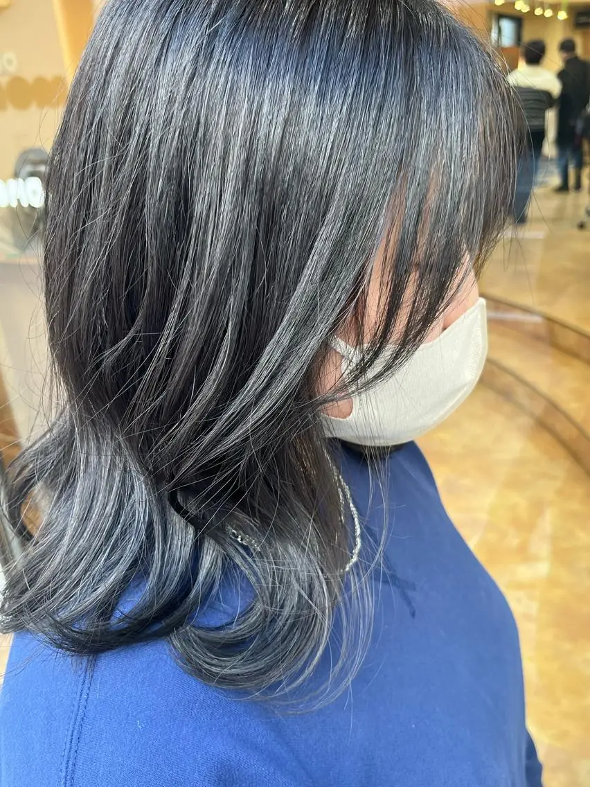 ミディアム くびれヘア 韓国風ヘア 田畑 優希のヘアスタイル
