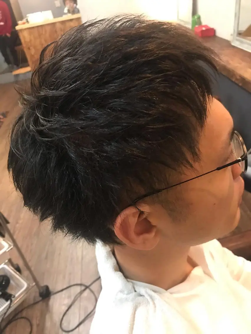 ショート カット ヘアセット ✨上村 潤平✨メンズヘア✨のヘアスタイル