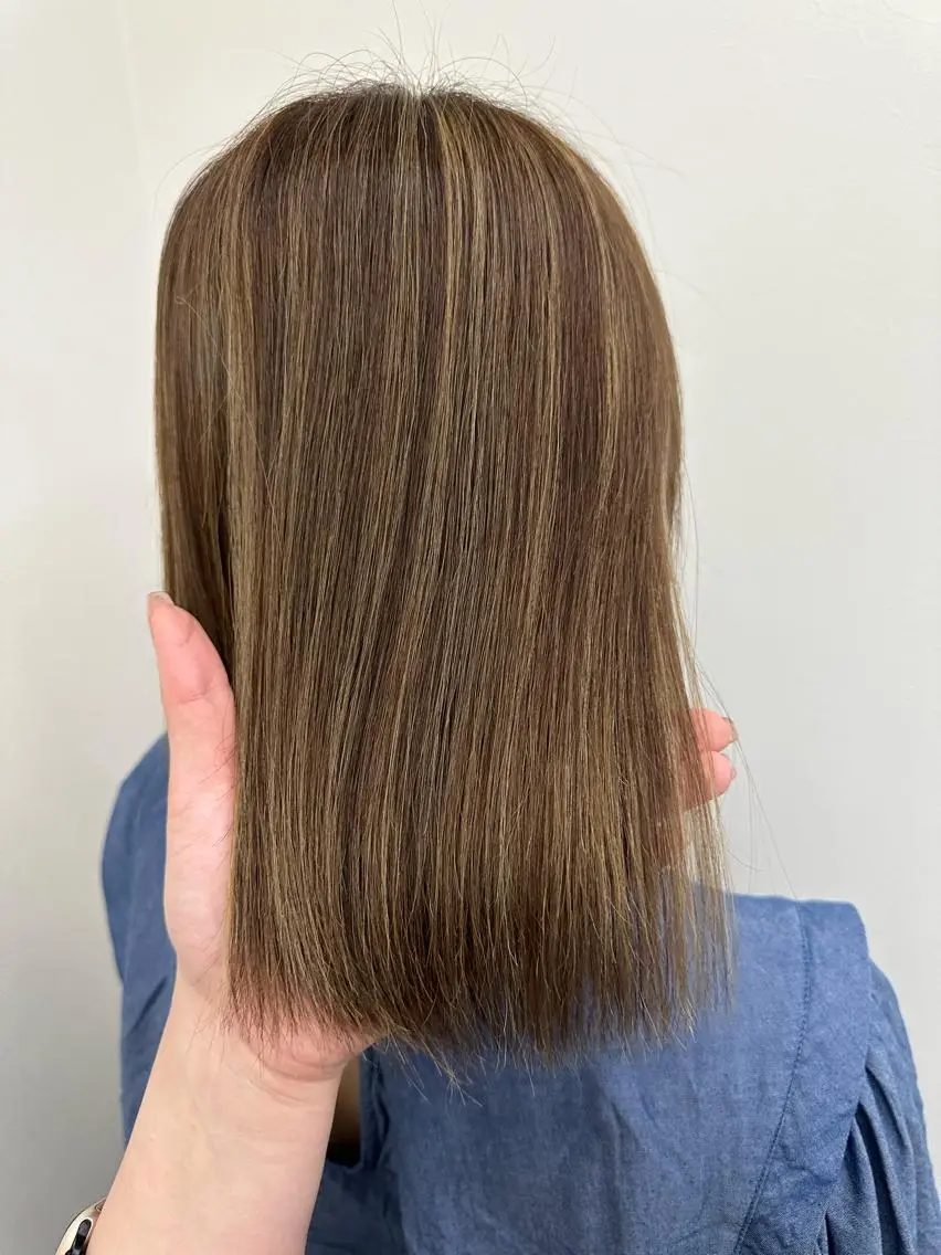 カラー ハイライトカラー ヘアカラー CURE 朱梨のマツエク・マツパデザイン