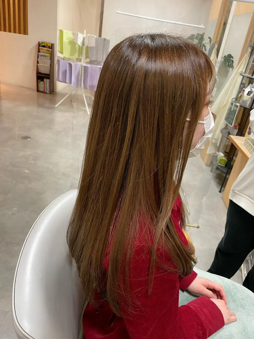 ロング カラー カット トリートメント Ren 韓国風のヘアスタイル