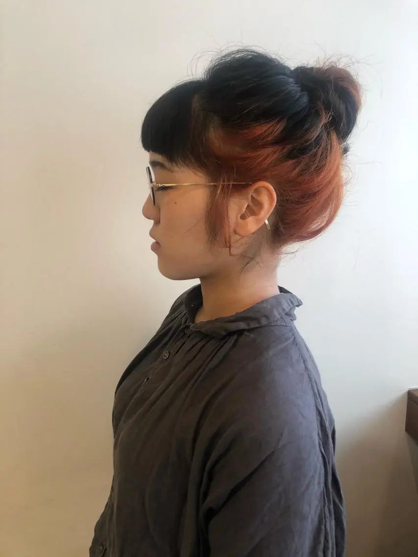 ロング カラー ヘアカラー トリートメント MIOベージュカラー 柔らかいカラーのヘアスタイル