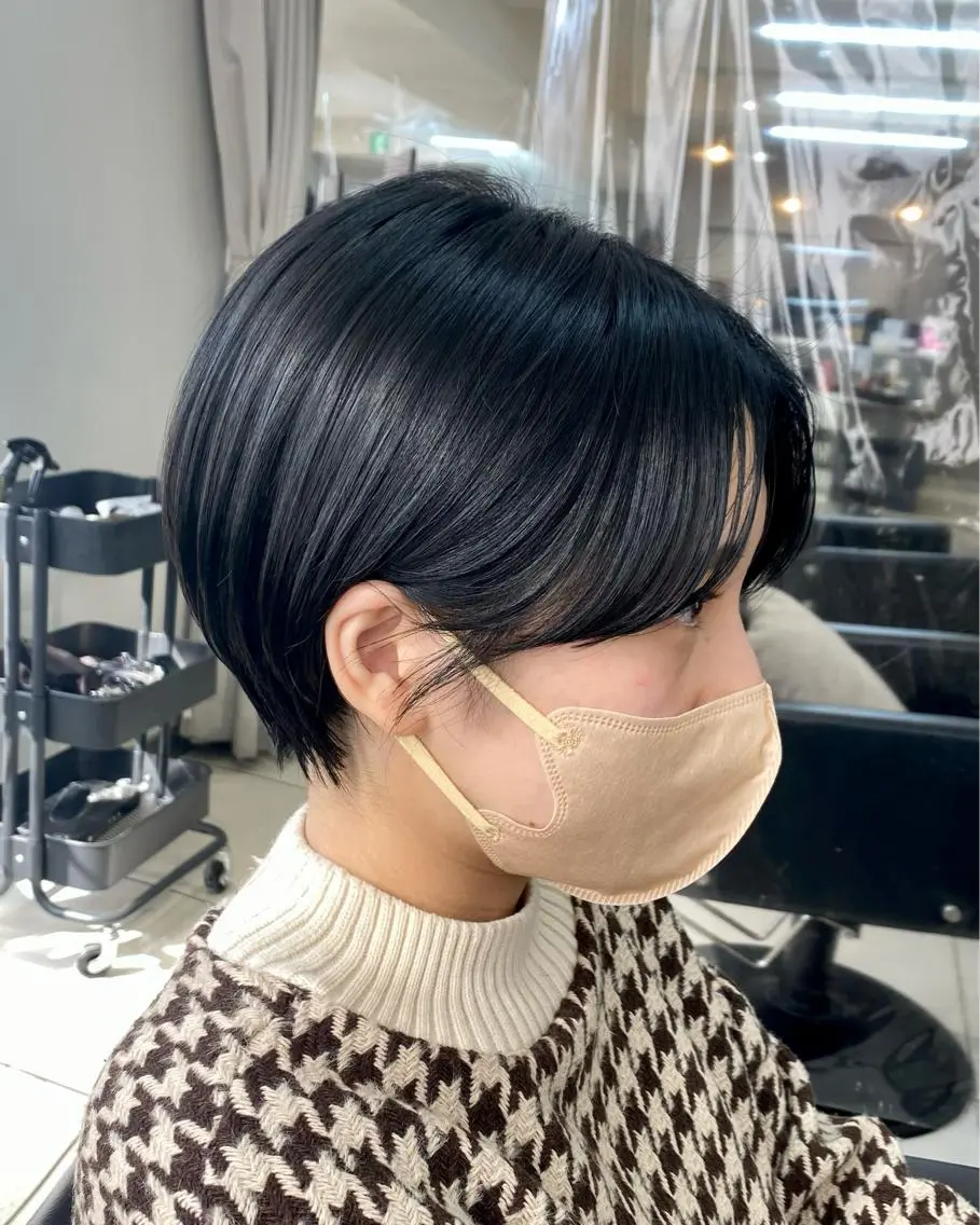ショート パーマウルフショート 濱田匠のヘアスタイル