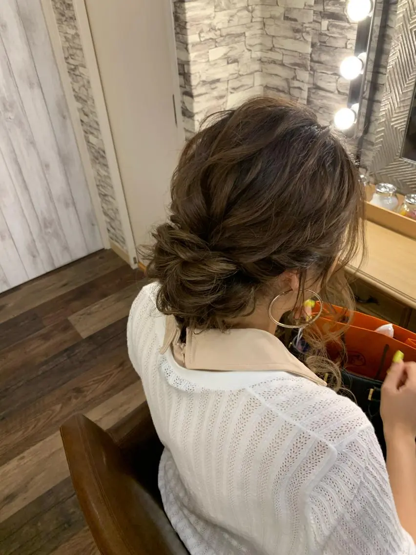 ヘアアレンジ ヘアセット hair make  Lucciのヘアスタイル