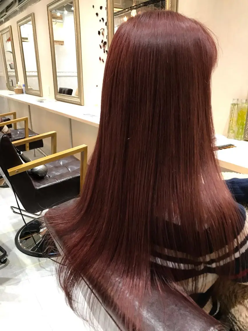 ロング カラー ピンクカラー Seventh Senseのヘアスタイル
