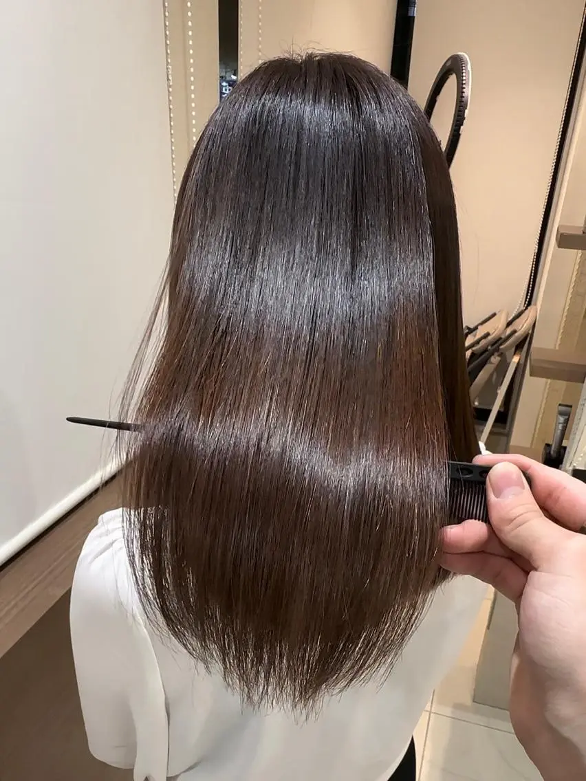 ロング カラー 横山 直輝のヘアスタイル