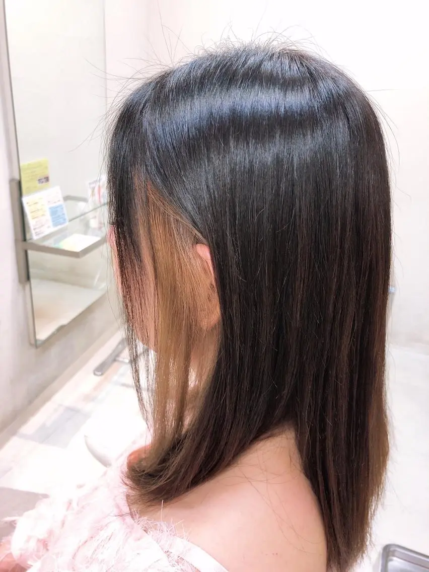 ロング 顔周りカット 阿部 美咲のヘアスタイル