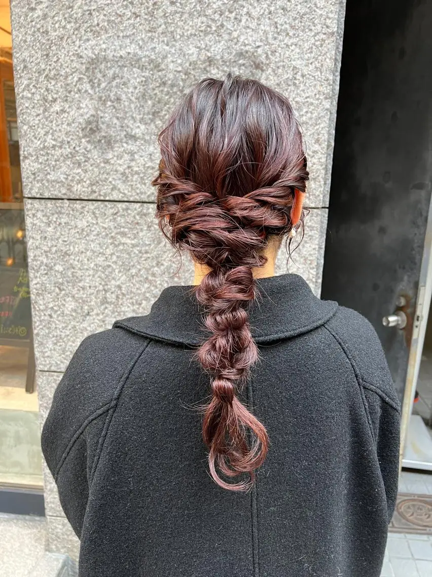 ロング ヘアアレンジ 成人式 ヘアセット THINK SHOP sakiのヘアスタイル