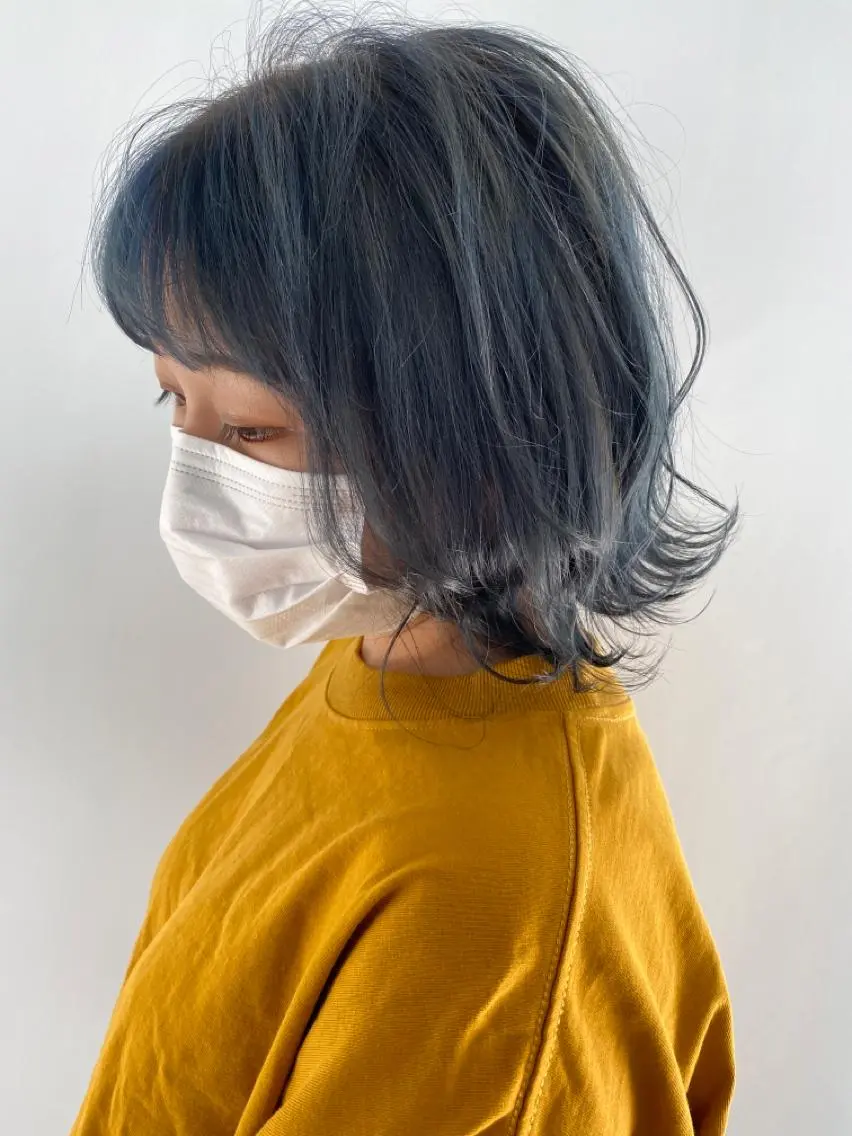 ミディアム カラー KOOKI スティードトーキョーのヘアスタイル