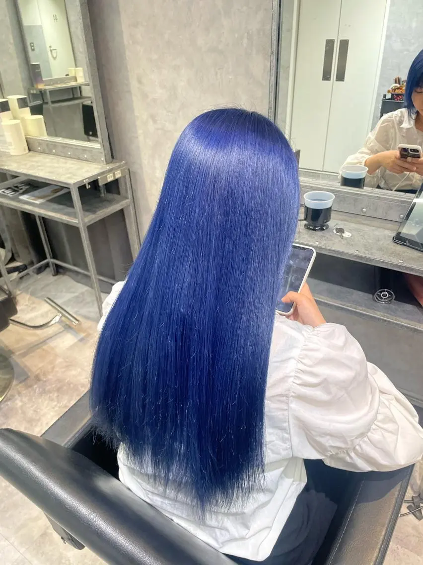 ロング ヘアカラー mimiiy fukaのヘアスタイル