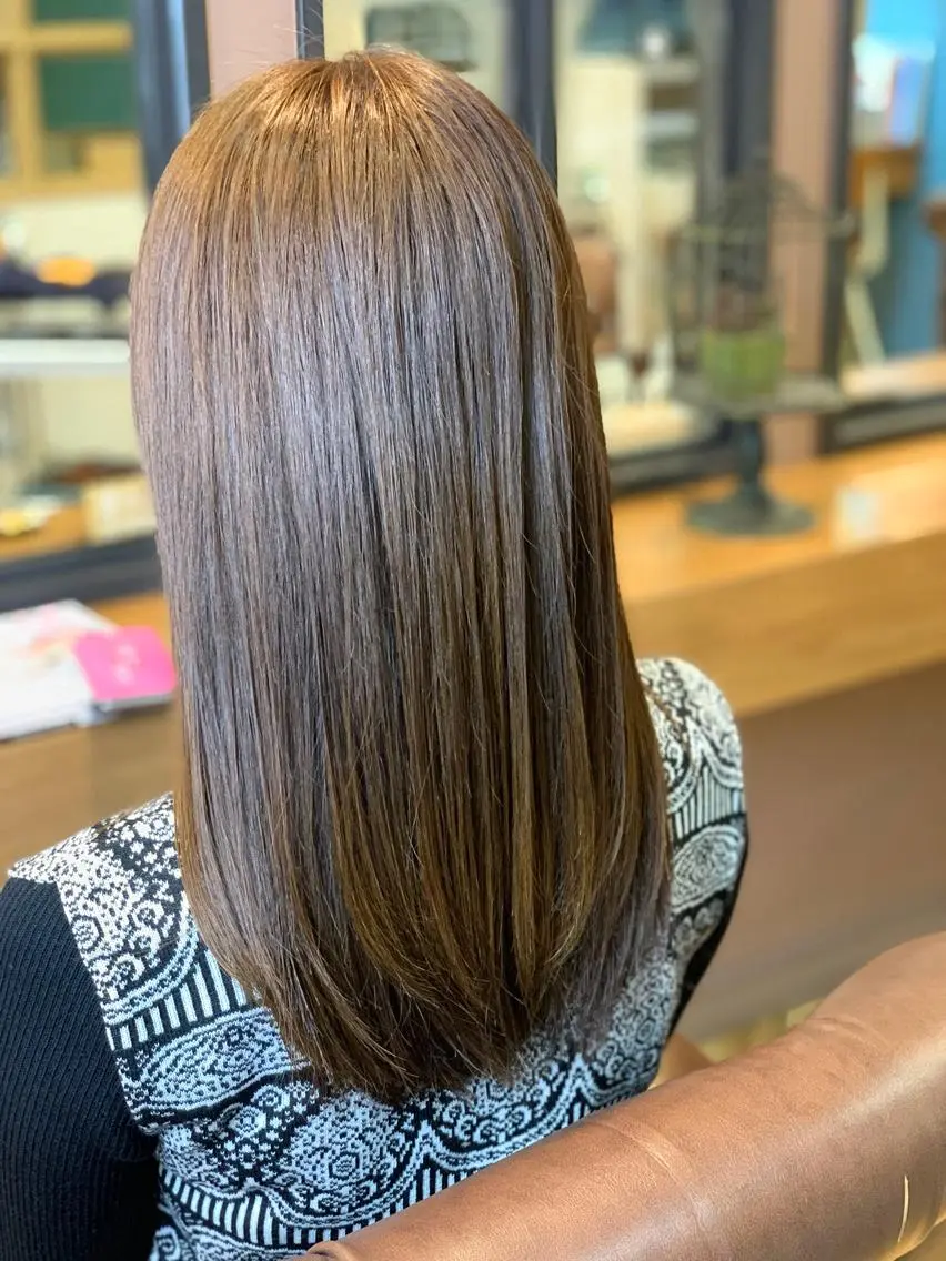 ロング パーマ 縮毛矯正 廣瀬 智志のヘアスタイル